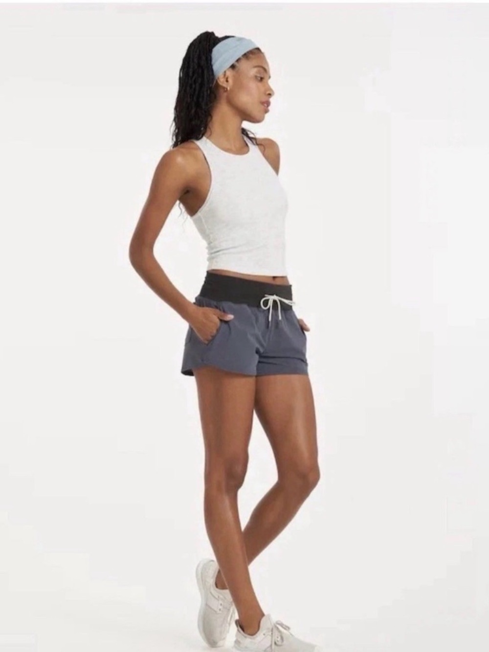 Women’s Active Stretch Shorts with Contrast Waistband